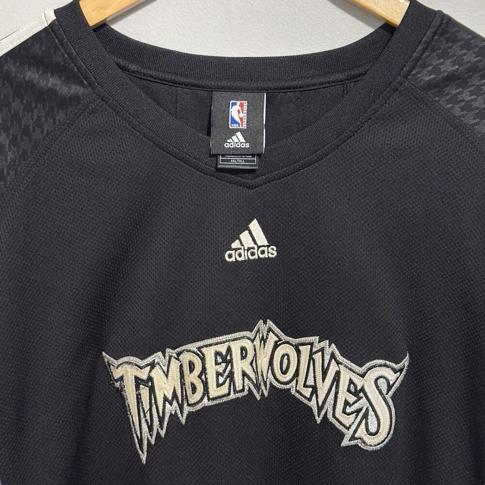 Minnesota Timberwolves Adidas Retro NBA Game Issued Shooting Shirt Men 4XL Tall - Picture 3 of 5